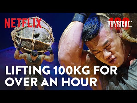 How many hours can you endure carrying a heavy boulder above your head? | Physical: 100 Ep 7-8 [ENG]