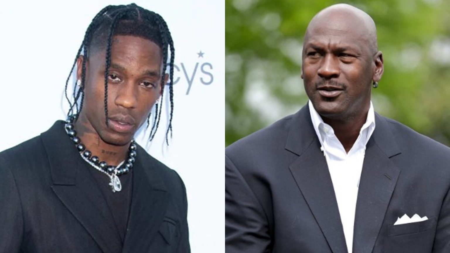 Photo de Travis Scott et Michael Jordan, une collaboration officialisée !