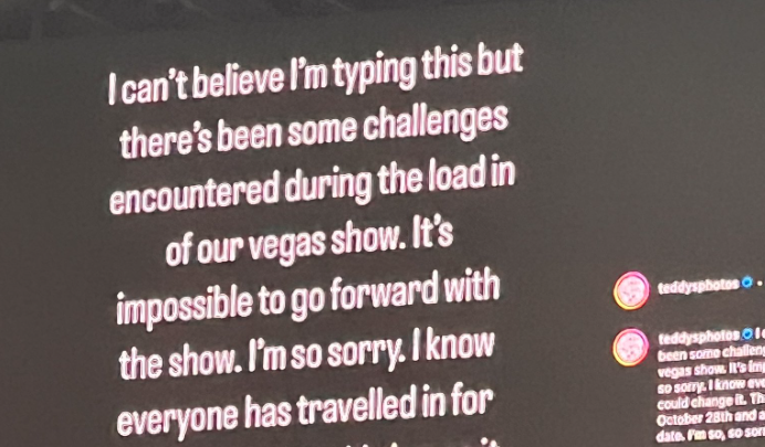 Photo de Ed Sheeran reporte son spectacle à Las Vegas après un problème technique 