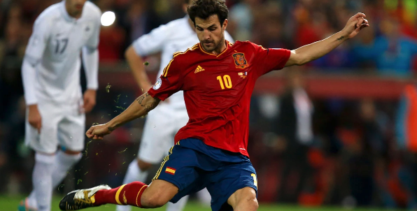 Photo de Cesc Fàbregas et sa carrière de représentant du football espagnol